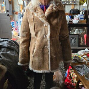 Suede Jacket with fur lining